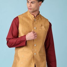 V-Mart Embroidered Woven Nehru Jacket-picture-40