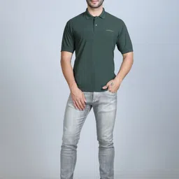 SANHOK Men Polo Collar Pure Cotton T-shirt image 4