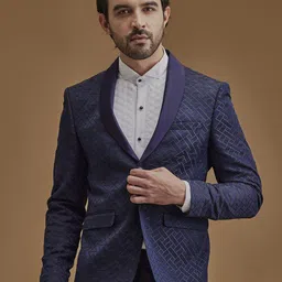 Neumen Self-Design Single-Breasted Blazers image 4