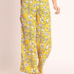 aoba EROTISSCH Women Floral Printed Relaxed High-Rise Trousers-picture-17