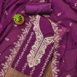 MANVAA Embellished Unstitched Dress Material-picture-26