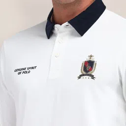 U.S. Polo Assn. Men Polo Collar Applique Slim Fit T-shirt image 3