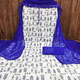 Lilots Printed Unstitched Dress Material image 3