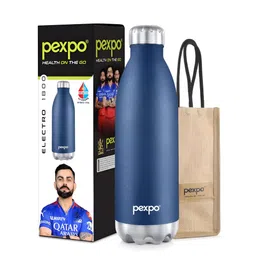Pexpo Blue Single Stainless Steel Water Bottle-image-46