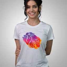 Tedhi Medhi Family Women Graphic Printed Round Neck Cotton Slim Fit T-shirt-image-86