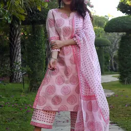 Anouk Rustic Women Ethnic Motifs Printed Kurta with Palazzo & Dupatta-image-24