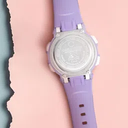 CARLINGTON Unisex Kids Dial & Straps Digital Multi Function Watch Junior 9123 Purple image 2