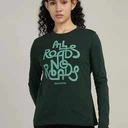 Royal Enfield Women Typography Applique T-shirt-picture-18