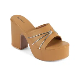 MOSAC Women Open Toe Party Block Sandals with western - embellished image 4