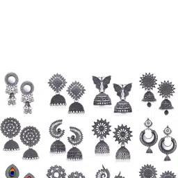 Sangria Silver-Plated Alloy Earrings-picture-32
