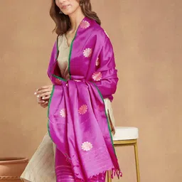 Fabindia Floral Woven Design Dupatta-picture-30