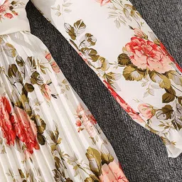 StyleCast x Revolte Print Bishop Sleeve A-Line Maxi Dress image 2