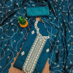 SAINOOR Floral Embroidered Unstitched Dress Material-picture-55