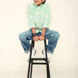 BONKIDS Boys Classic Opaque Printed Casual Shirt-image-41