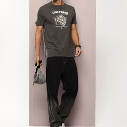 INVICTUS Typography Printed Round Neck Cotton T-Shirt image 2