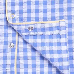 Clt.s Unisex Kids Checked Night suit image 3