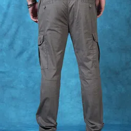 RIGS AND RAGS Men Kansas Easy Wash Mid Rise Slim Fit Cargos image 4