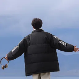 HERE&NOW Men Striped Puffer Jacket image 5