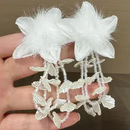 StyleCast x Revolte Floral Drop Earrings image 2