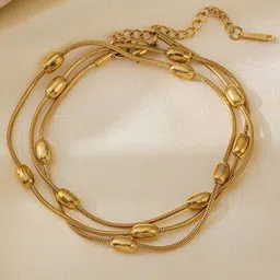 MYKI Women Gold-Plated Wraparound Bracelet image 3
