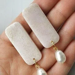 VMA PLAY FASHION Gold Plated Contemporary Drop Earrings image 2