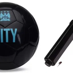 ckeps City PU Genuine Leather Polyester Football Size-05 with Pump Football - Size: 5 image 2