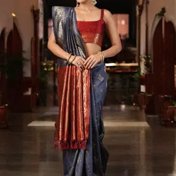 KALINI Woven Design Zari Banarasi Saree-picture-28