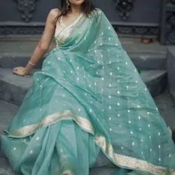 CaniBani Woven Design Zari Banarasi Saree image 2