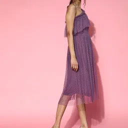 Athena One Shoulder Fit & Flare Midi Dress image 4