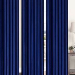 BELLA TRUE Blue 3 Pieces Long Door Curtains-picture-2