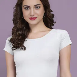 Dream Beauty Fashion Ribbed Round Neck Fitted Crop Top-picture-18
