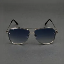 Irayz Unisex Blue Lens & Silver-Toned Aviator Sunglasses with-picture-31