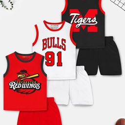 YK X Trampoline Unisex Kids Printed T-shirt with Shorts-picture-29