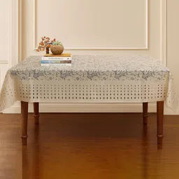 Kuber Industries Gold-Toned Ethnic Motifs Anti-Skid Cotton 4-Seater Table Cover-picture-56
