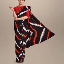 Pinkcity Trade World Black Pure Cotton Ikat Sarees-image-58