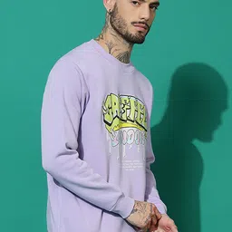 GRIFFEL Men Round Neck Printed Sweatshirt image 2