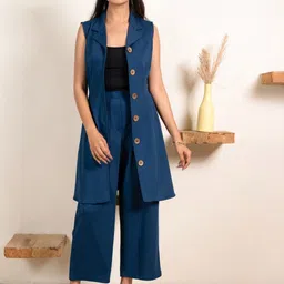 PRIDEWEAR Notched Lapel Collar Blazer With Top & Trousers Co-Ords-picture-29