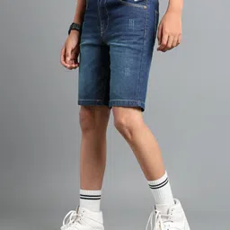 UNDER FOURTEEN ONLY Boys Washed Denim Shorts Technology image 5