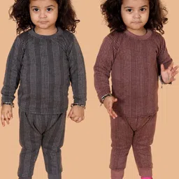 BAESD Kids Pack Of 2 Cotton Round Neck Thermal Set-picture-48
