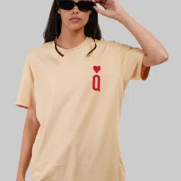 Underrated Club Women Polo Collar Bio Finish Applique T-shirt-picture-36