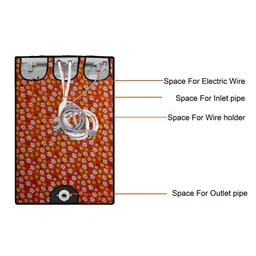 The Furnishing Tree Orange Printed Washing Machine Cover image 3
