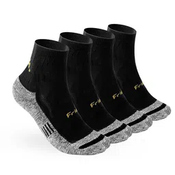 FRIDO Men Pack of 4 Short Ankle Cushion Socks-picture-31