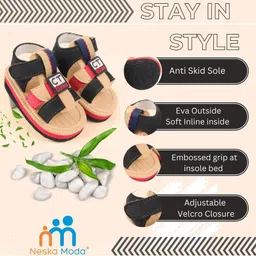 NESKA MODA Unisex Comfort Sandals For 1 To 2 Years image 3