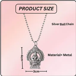 M Men Style Silver-Plated Quirky Pendants with Chains image 4