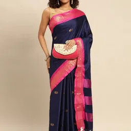 AVANTIKA FASHION Ethnic Motifs Woven Design Zari Kanjeevaram Saree-picture-18