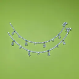 AamNa Enterprises Silver-Plated Anklet image 2