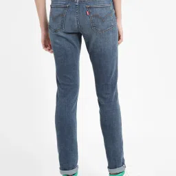 levi's Women's 711 Blue Skinny Fit Mid Rise Jeans image 3