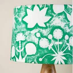 FREEDOM TREE Green Printed Metal Cylindrical Shaped Table Lamp image 2