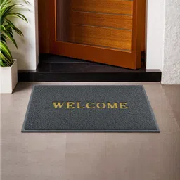 Kuber Industries Pack of 4 Grey Anti-Slip Doormats image 4