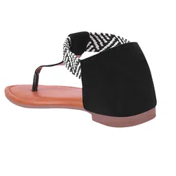 Try Me Women Solid Ethnic Open Toe Flats image 4